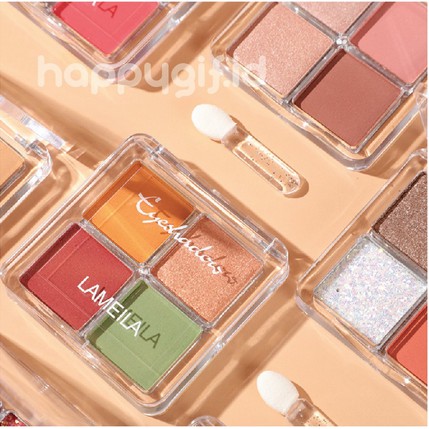 LAMEILA 4 Color Avocado Eyeshadow Makaron Disk Matte Shimmer Fruit Palette LA002 3049