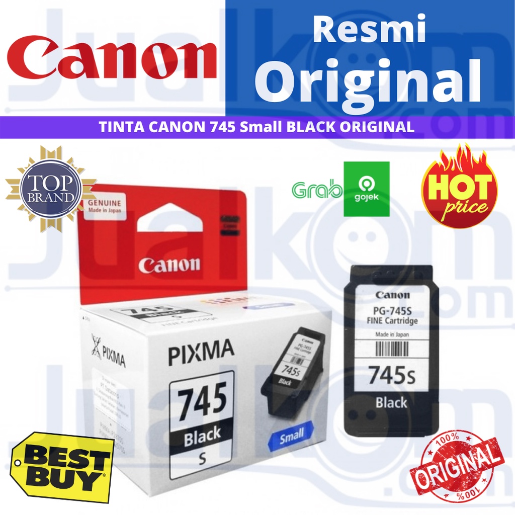 Canon Tinta PG745S Hitam - Cartridge PG 745S Black Original