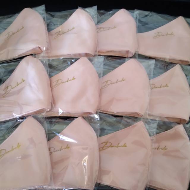 CUSTOM MASKER BORDIR / SABLON earloop / hijab