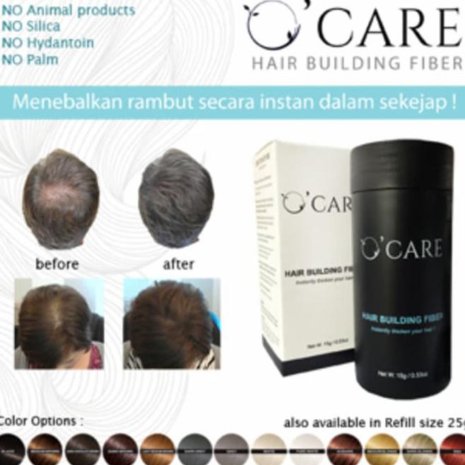 E114 OCARE HAIR FIBER REFILL 57G HITAM / RAMBUT ANTI BOTAK KKAX