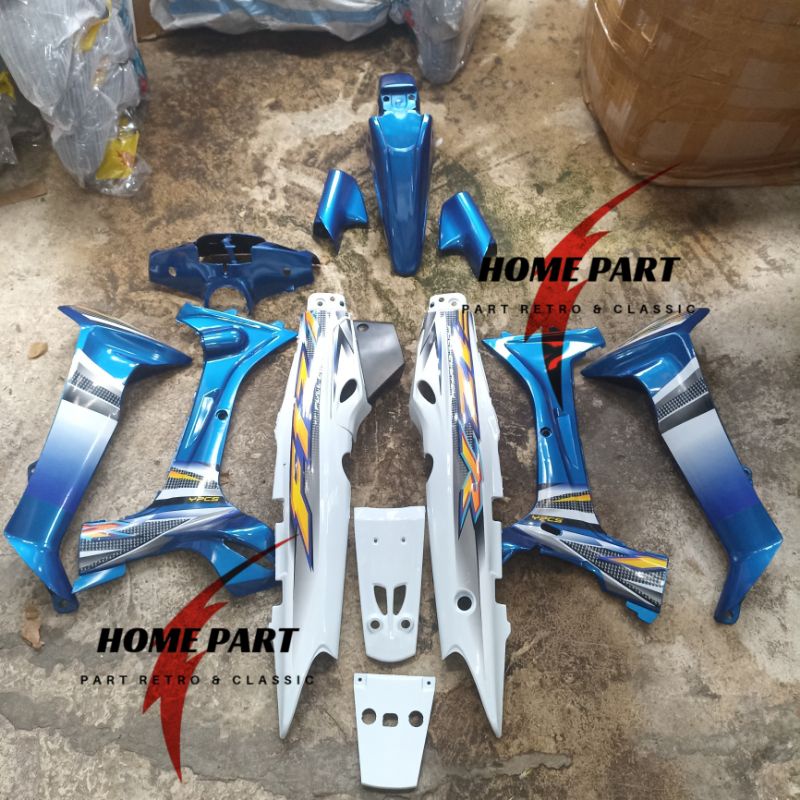 FULLSET BODY FIZ R COVER BODY FIZ R BIRU PUTIH