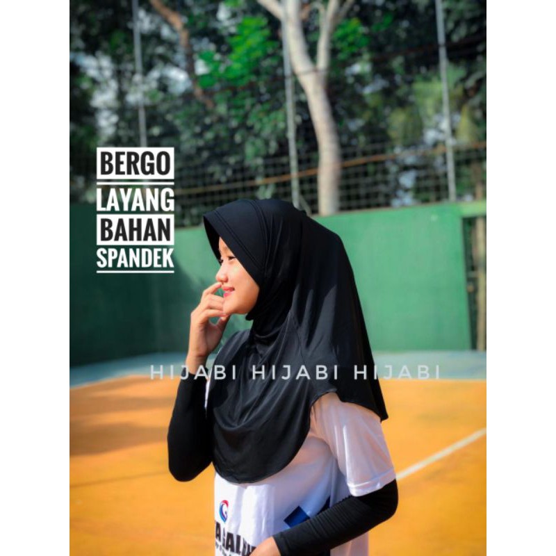 Hijab Instan Sporty Casual Bergo Layang