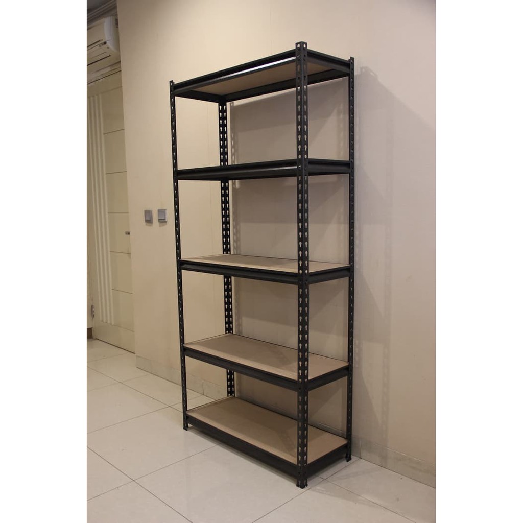  Rak  Besi  Siku Tanpa Baut Boltless Steel Rack 5 Tingkat  