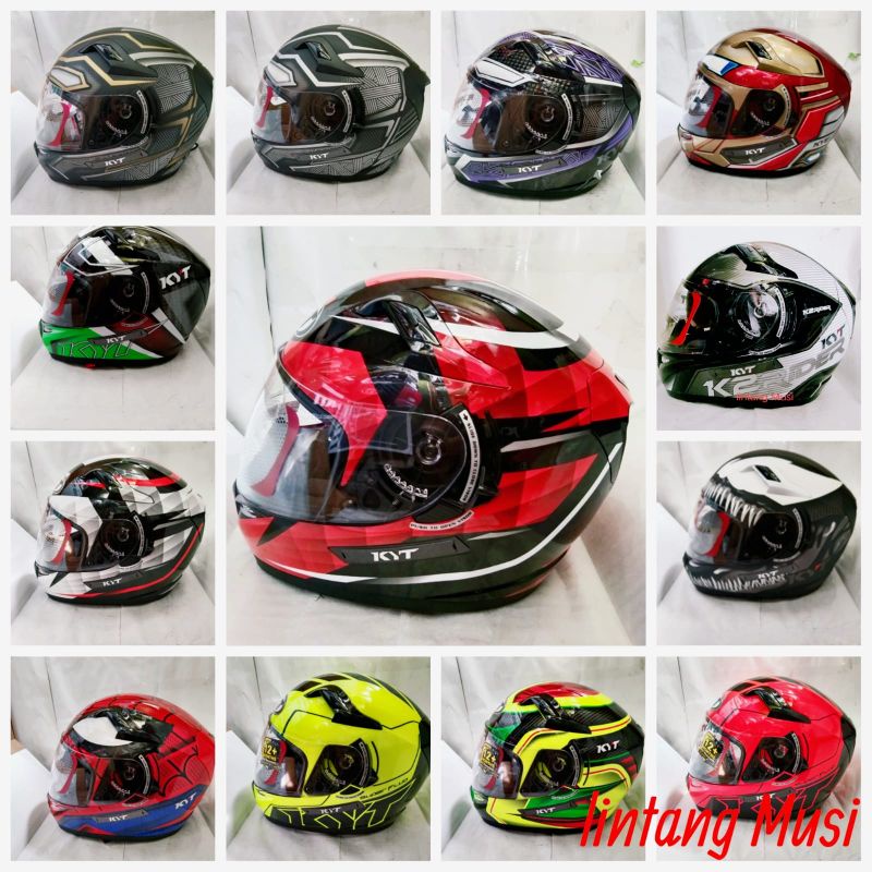 KYT K2 RIDER MOTIF DOBEL VISOR