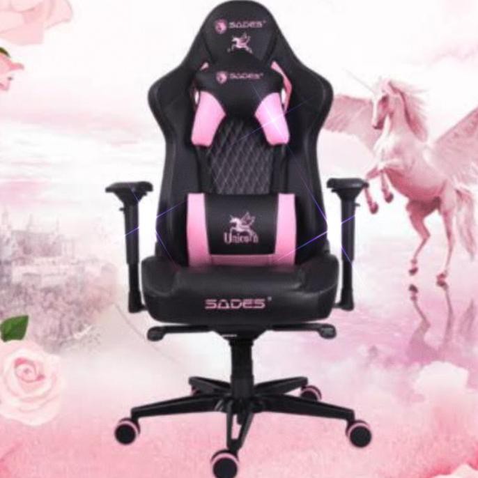 Kursi Gaming Sades Pegasus Series - Gaming Chair - Unicorn Pink Nagamasmitra