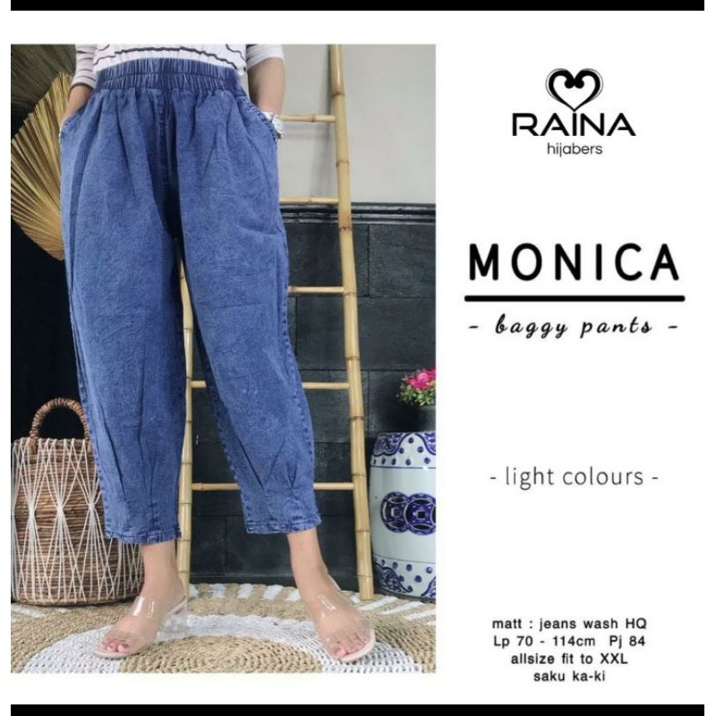 Monica Baggy Pants Jumbo / Celana Baggy Jeans Jumbo