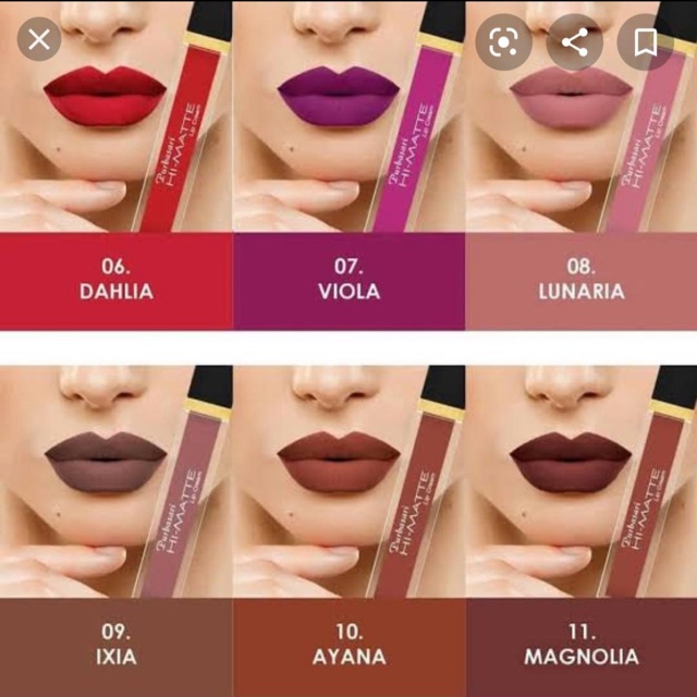 Purbasari lip cream matte