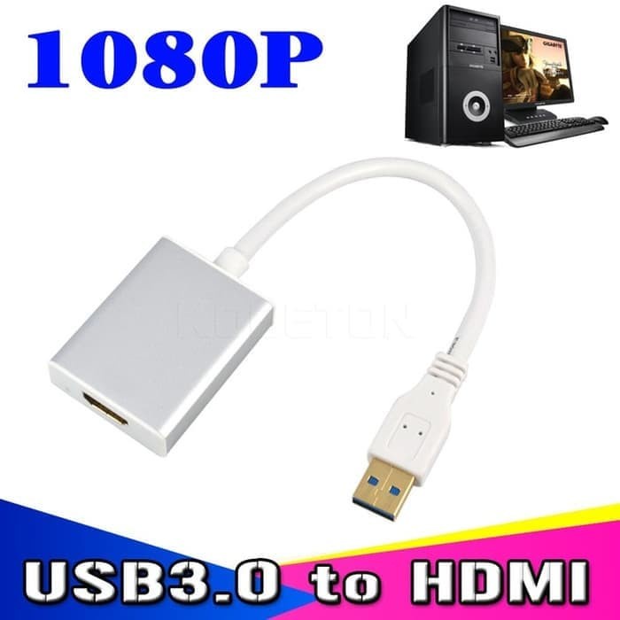 Kabel Konverter Usb 3.0 To Hdmi Adapter Converter