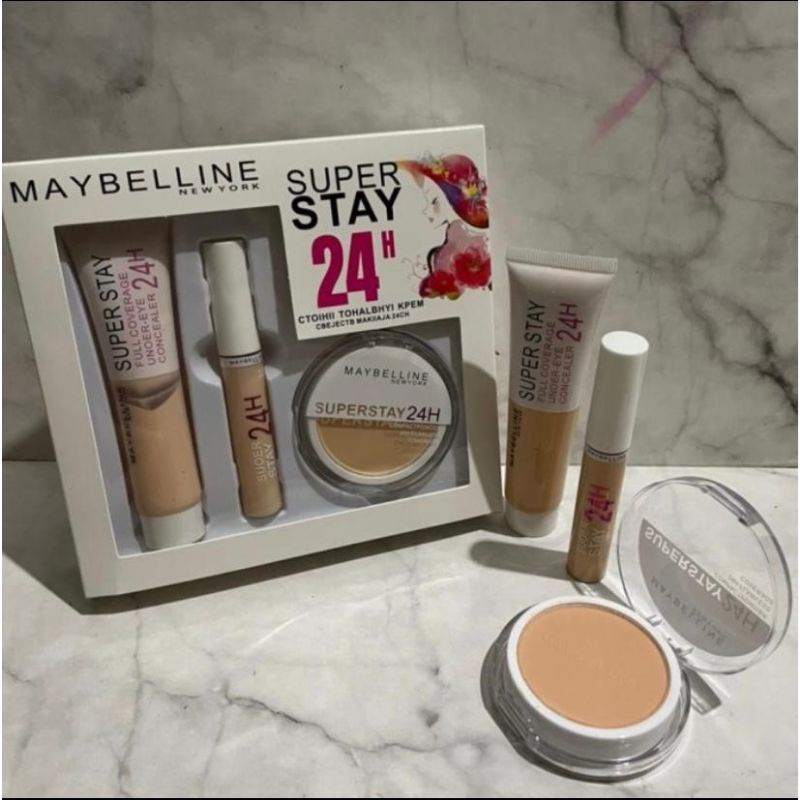 Maybelline SuperStay 24 Set 3in1 Box Putih