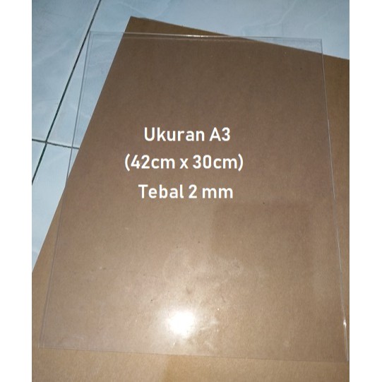 Jual Akrilik Potongan Ukuran A X Tebal Mm Bening Acrylic Lembaran Murah Shopee