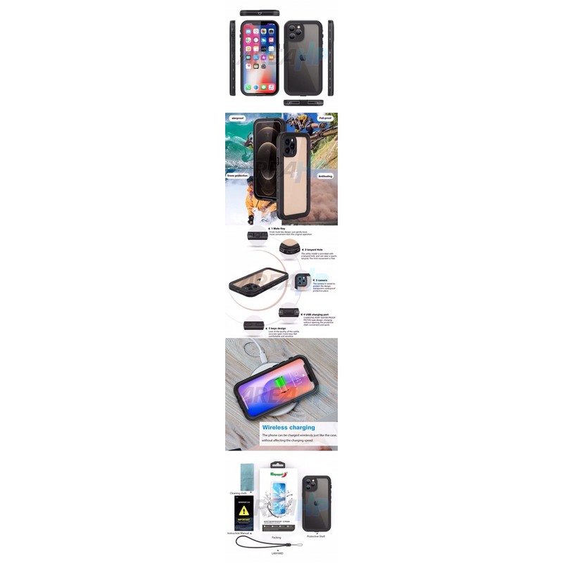 Redpepper Waterproof Shockproof Case Casing Cover IP68 for iPhone 12 Pro