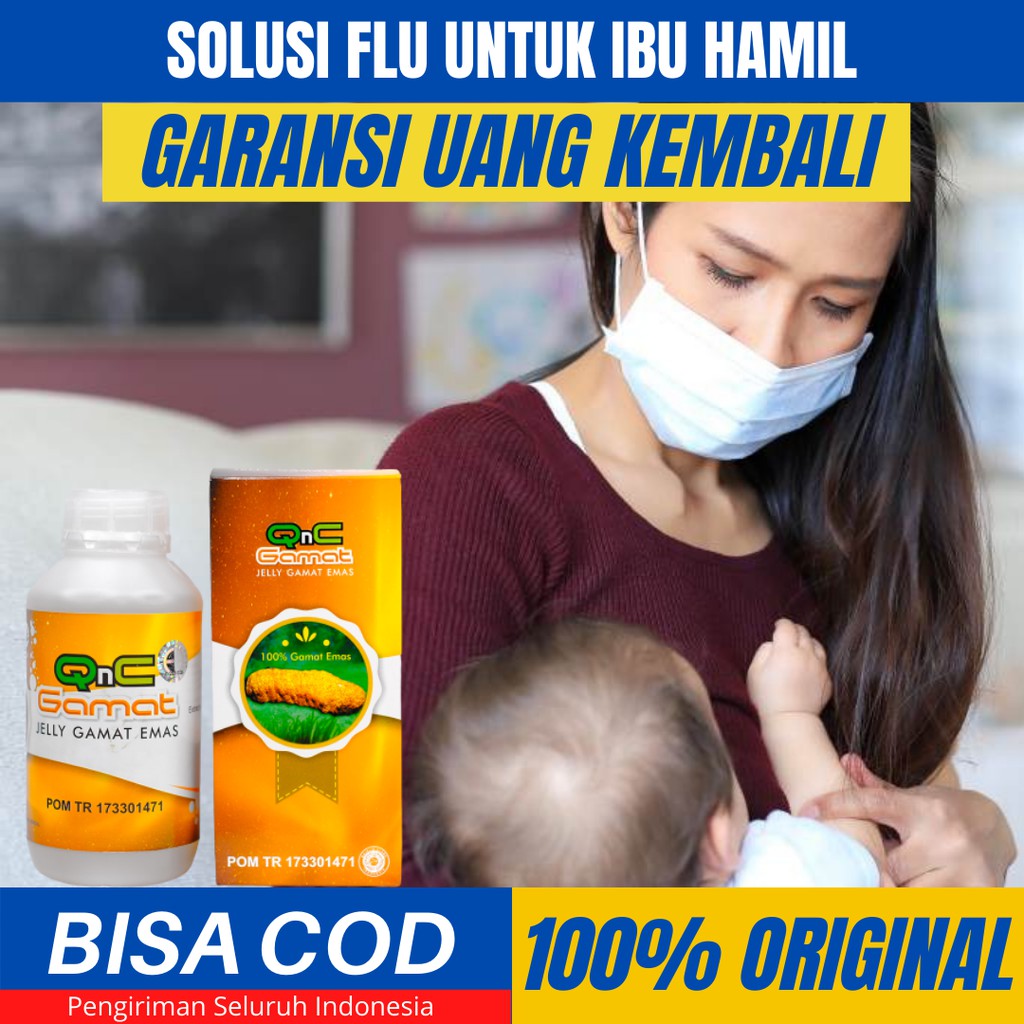 Obat Flu Ibu Menyusui_Obat Flu Aman Untuk Ibu Menyusui_Ibu Hamil_Batuk_QnC Jelly Gamat BPOM
