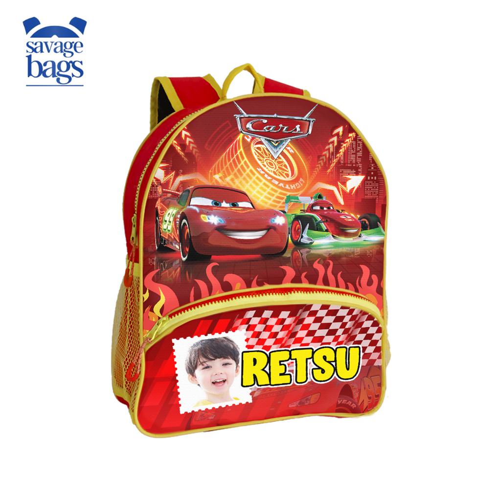 Tas Ransel Anak Custom Nama dan Foto | CARS DISNEY 3