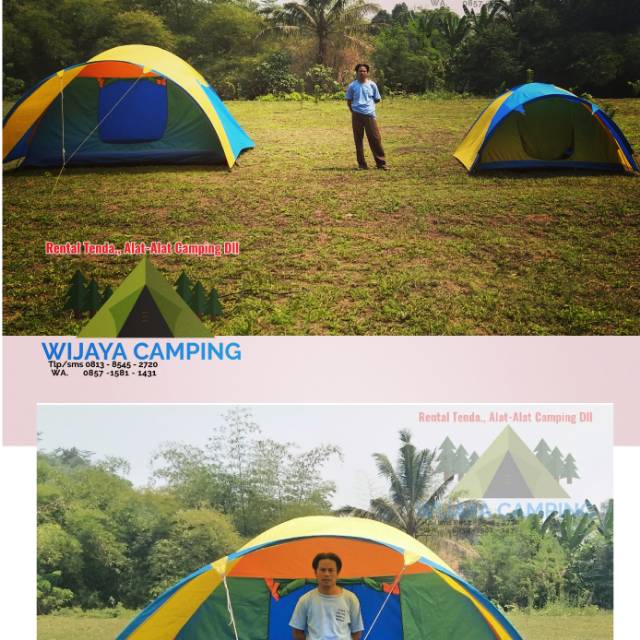 Tenda dome kapasitas 8 - 10 orang dewasa