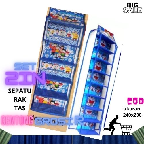 SET HBO 2 IN 1 (RAK TAS+RAK SEPATU 1 KG)