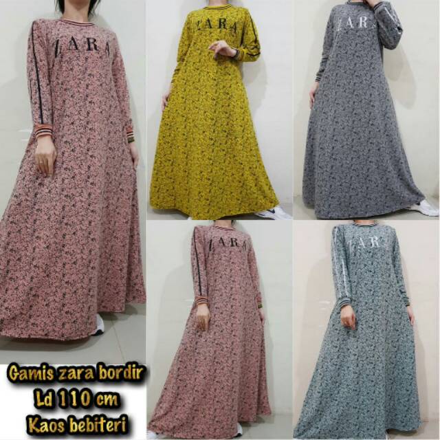 Gamis zara bordir