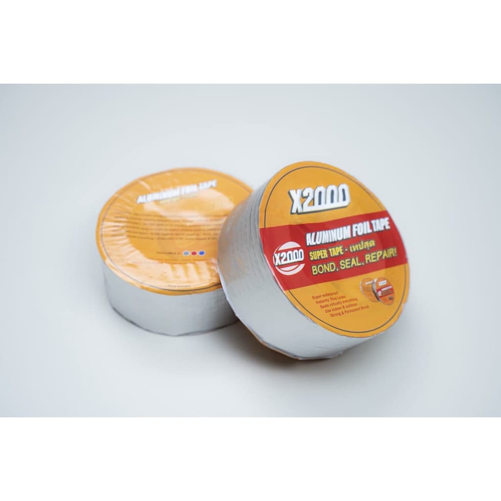 DSO 425 - Super tape X2000 5 meter x 5 cm alumunium foil tape super lengket super waterproof lakban 