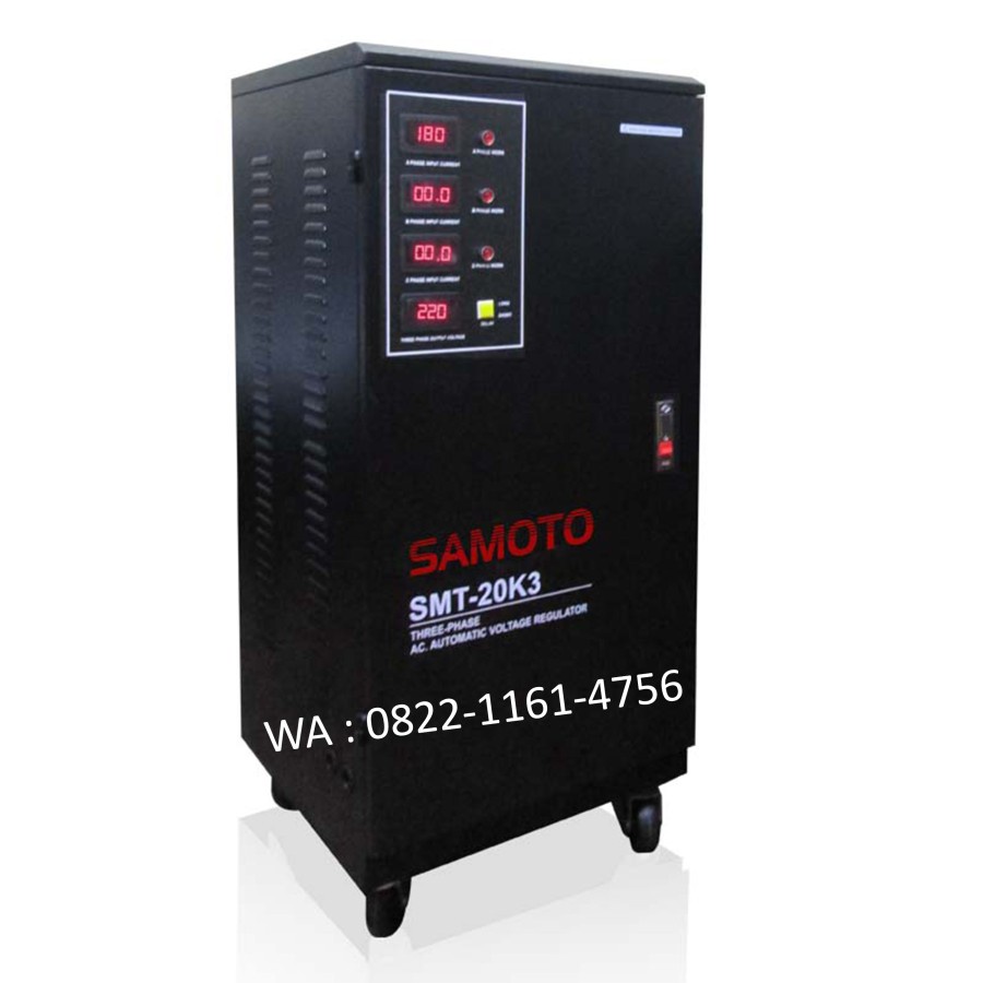 SAMOTO Stabilizer 20KVA3 3 PHASE Servo Motor AVR SMT-20K3 GARANSI 1 TAHUN