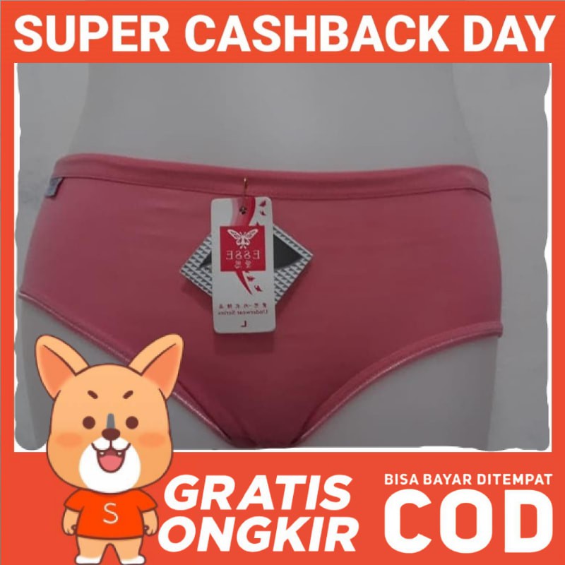 Celana Dalam Wanita Celana Dalam Wanita Merk Esse - Warna Campur L Celana Dalam Wanita
