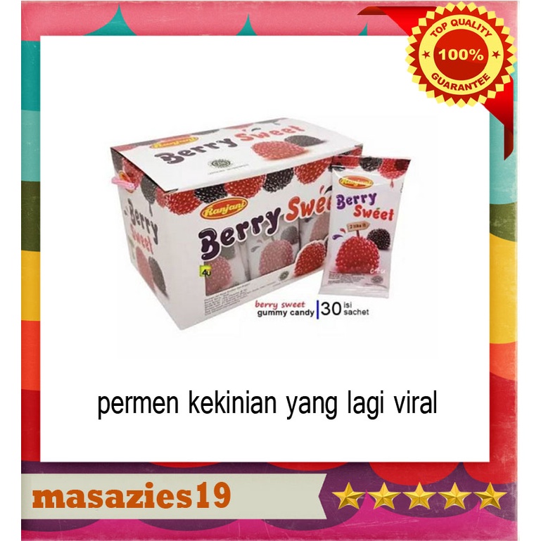 Permen Ranjani Berry Sweet Permen Jelly Rasa Strowbery dan Anggur yang lagi viral isi 30 pcs