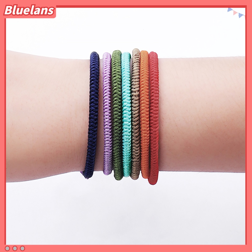 Gelang Tali Kepang Handmade Warna Polos Untuk Unisex