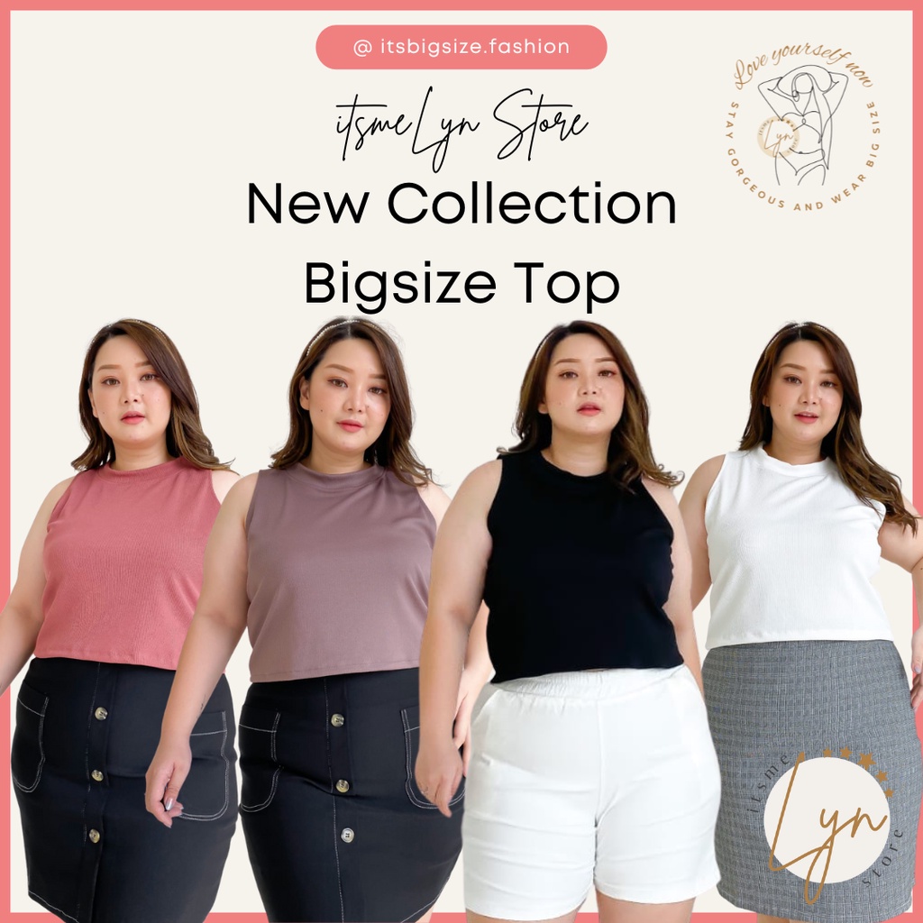 (COD) PROMO TANK TOP BIG SIZE WANITA CURVY/ TANKTOP CEWE UKURAN JUMBO PLUS SIZE XL XXL XXXL 3XL LD 1