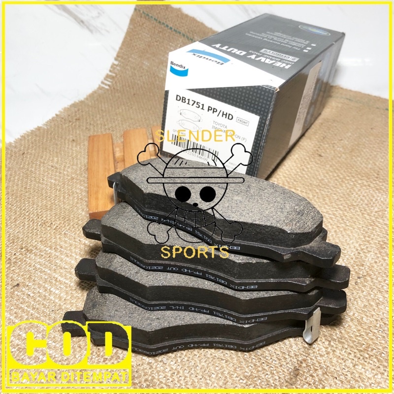 BRAKE PAD INNOVA DB 1751 HD - KAMPAS REM DEPAN INNOVA BENDIX DB1751 HD