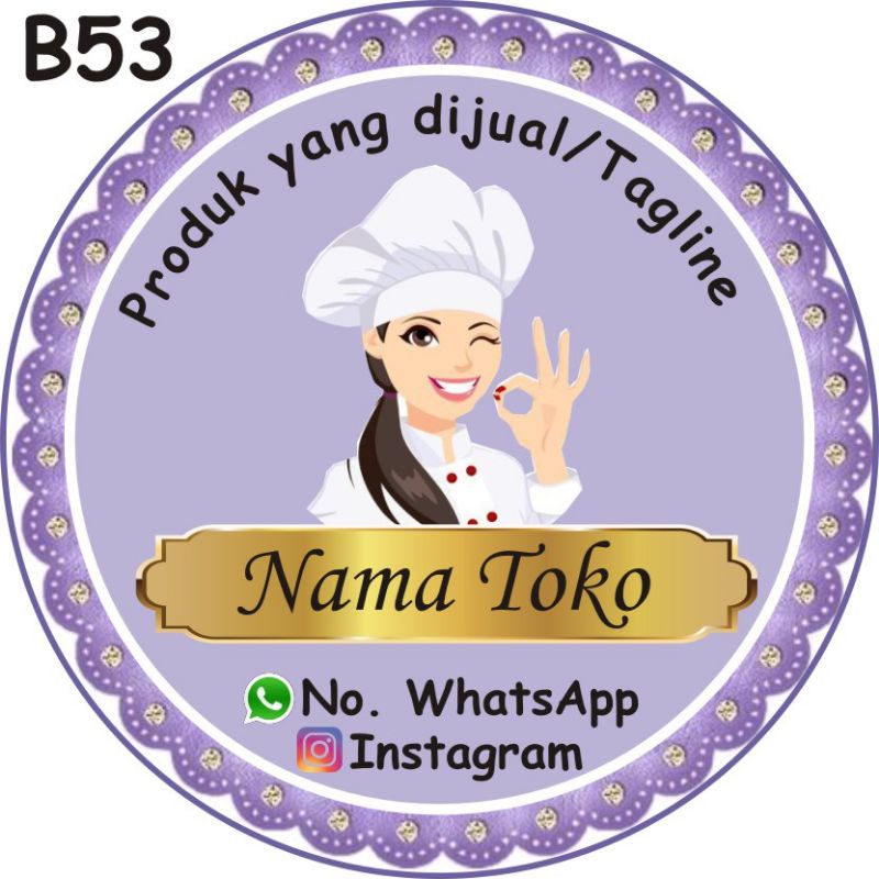 

STICKER PRODUK/LABEL MAKANAN