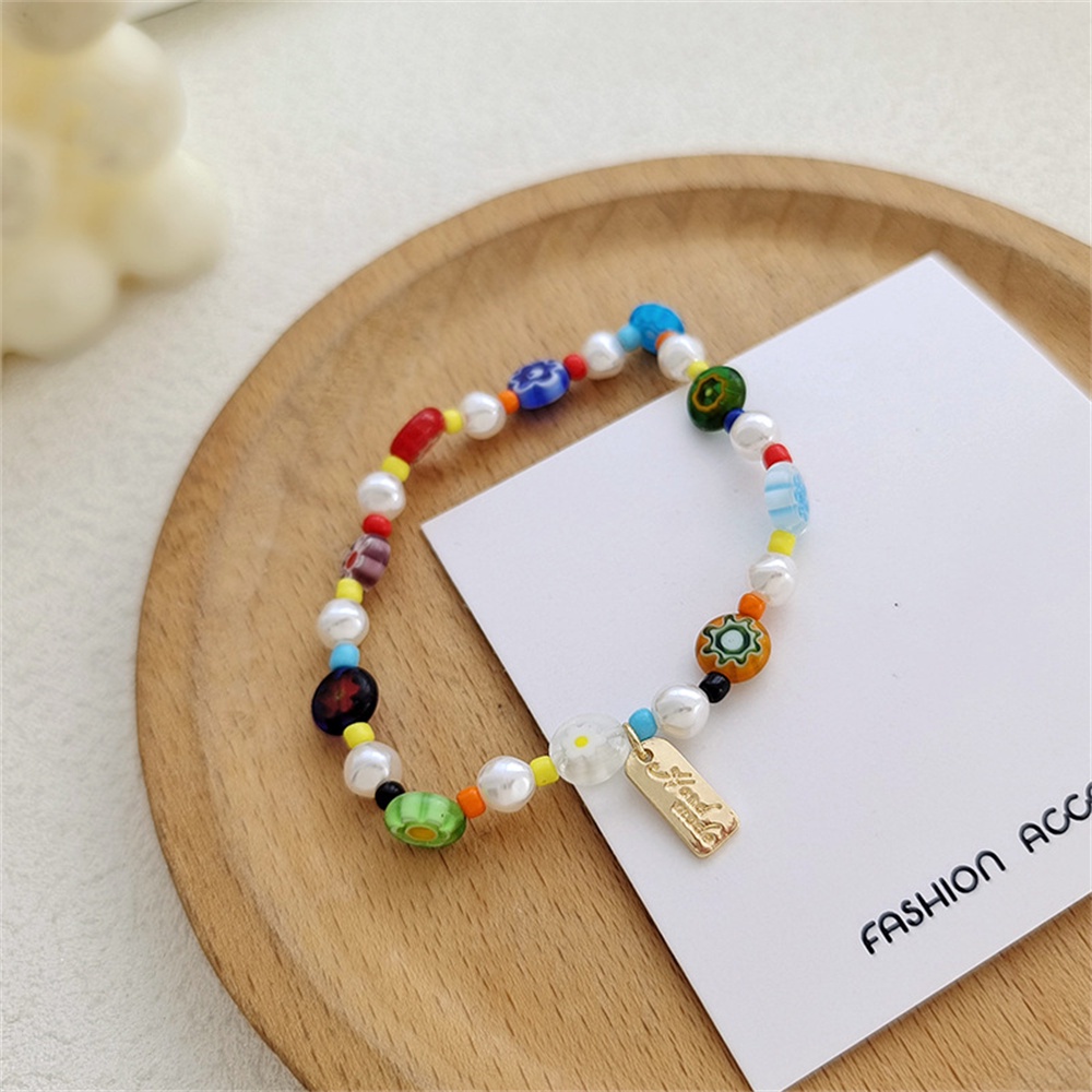 【COD Tangding】Gelang Warna Permen Gaya Retro Untuk Musim Panas