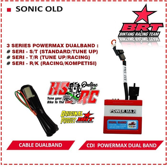 CDI Racing BRT POWER MAX Dual Band Honda Sonic Lama Harian Balap Tune Up Road Race CDI Sonic OLD
