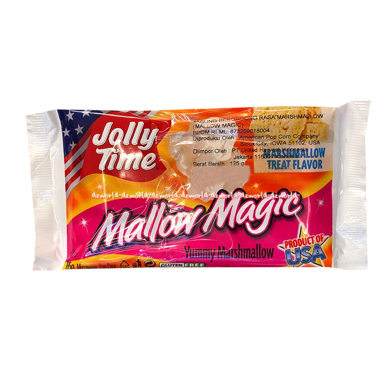 Jolly Time Popcorn 125gr FunMania Kinda Sweet Salty Mallow Magic Yummy Marshmallow Jagung Instan