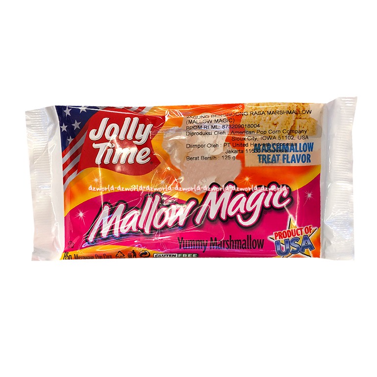 Jolly Time Popcorn 125gr FunMania Kinda Sweet Salty Mallow Magic Yummy Marshmallow Jagung Instan