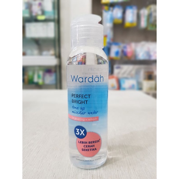 Wardah Micellar Water Perfect Bright Tone Up 100 ml / Micellar Water / Micellar Water Wardah / Pembersih Make Up