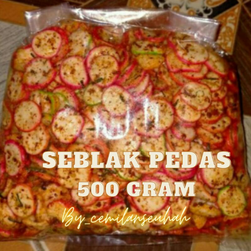 

seblak kerupuk kemplang/bawang extra pedas daun jeruk isi 500gram