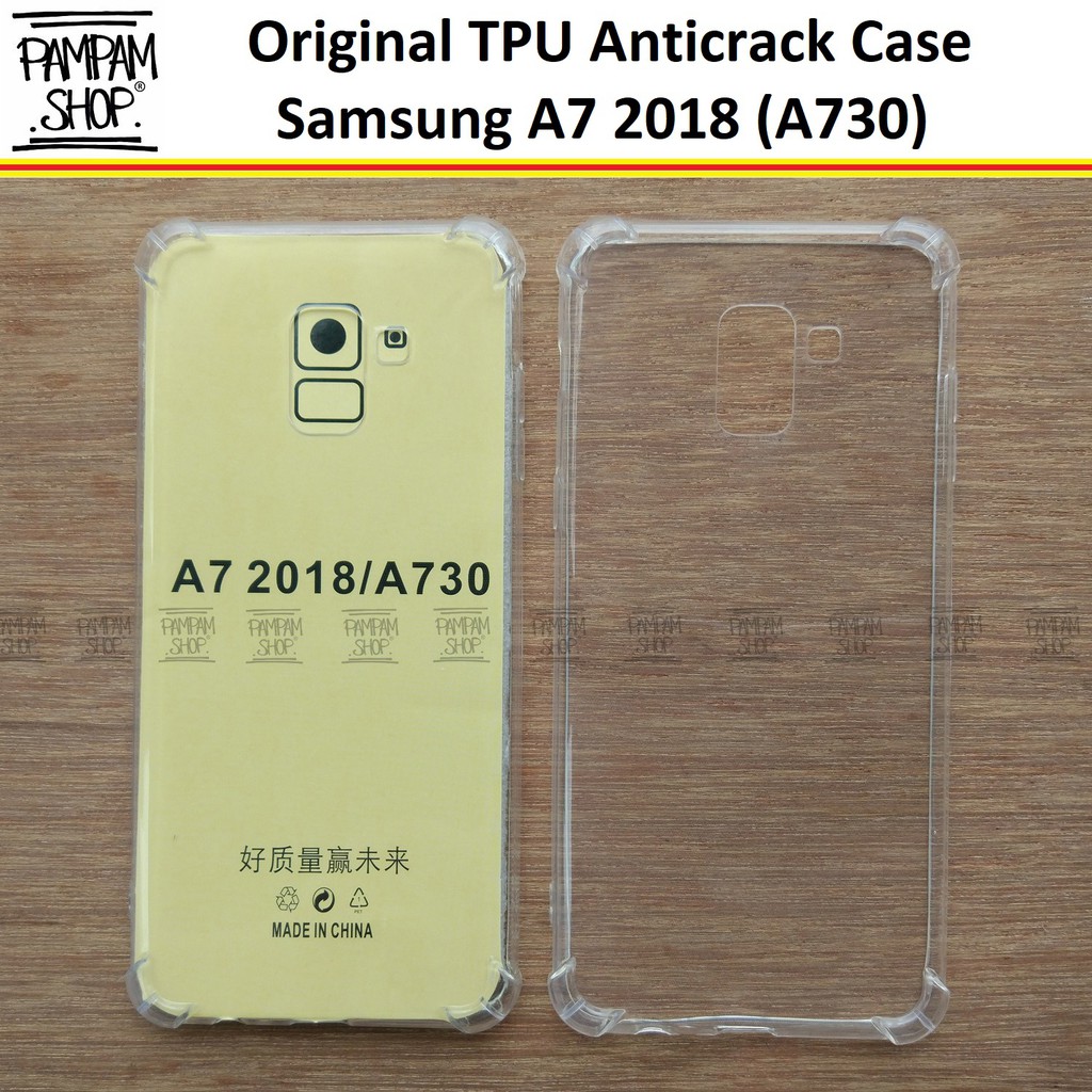 Case TPU Anti Crack Samsung Galaxy A7 2018 A730 Ultrathin Anticrack Ultra Thin Fuze Transparan