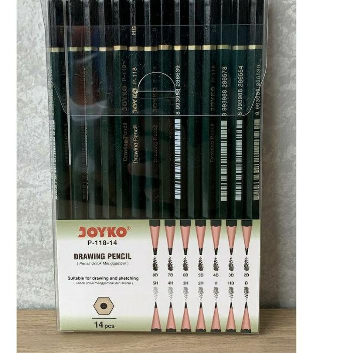 

Update! DRAWING PENCIL 14 SET JOYKO/SET PENSIL MENGGAMBAR JOYKO