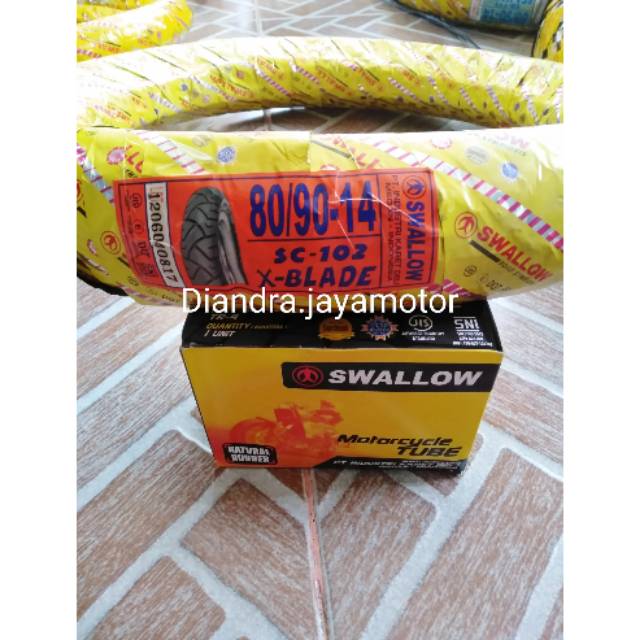 Paket ban luar swallow 80/90.14 + ban dalam for all matic