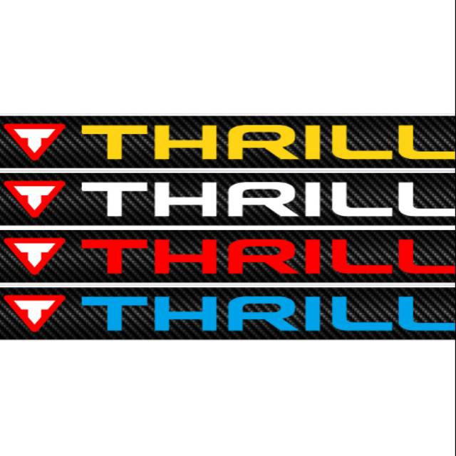 Stiker decal downtube bagian bawah sepeda MTB Thrill