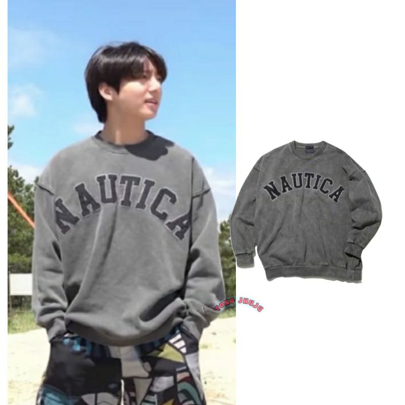 Sweater Jk Jungkook BTS NAUTTICCA LENGKUNG DEPAN