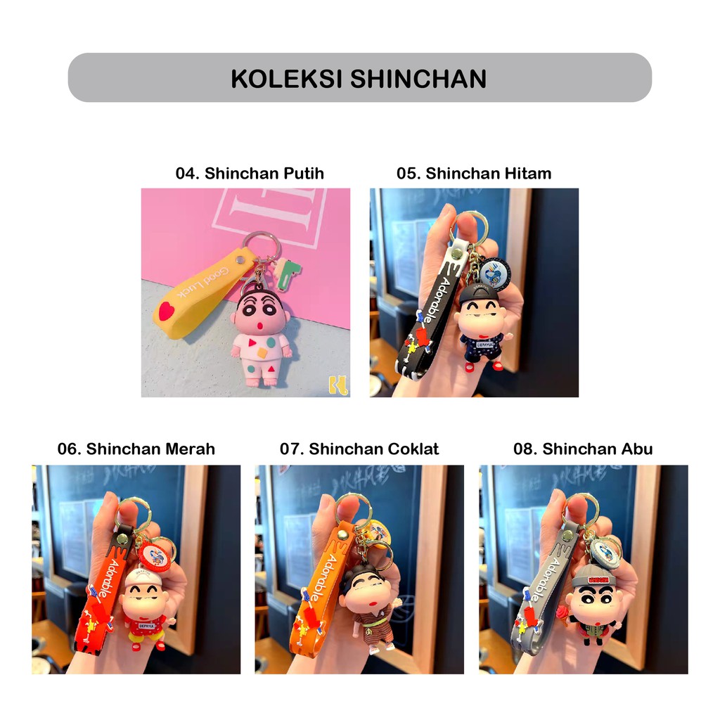 Souvenir Gantungan Kunci Shinchan Koleksi Shinchan Sport Bola Gantungan Kunci Karakter Lucu Kado Hadiah Ganci Shinchan Kostum Lucu