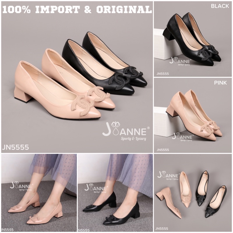 RESTOCK! [ORIGINAL] JOANNE Heels Shoes / Sepatu Kerja Wanita #JN5555