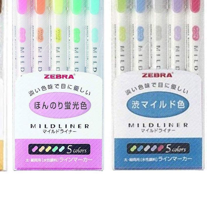 

➱ Highlighter Zebra / Zebra Mildliner Set 5 Warna ◘