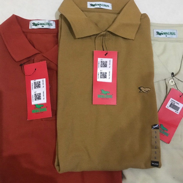Kaos kerah polo Walrus original