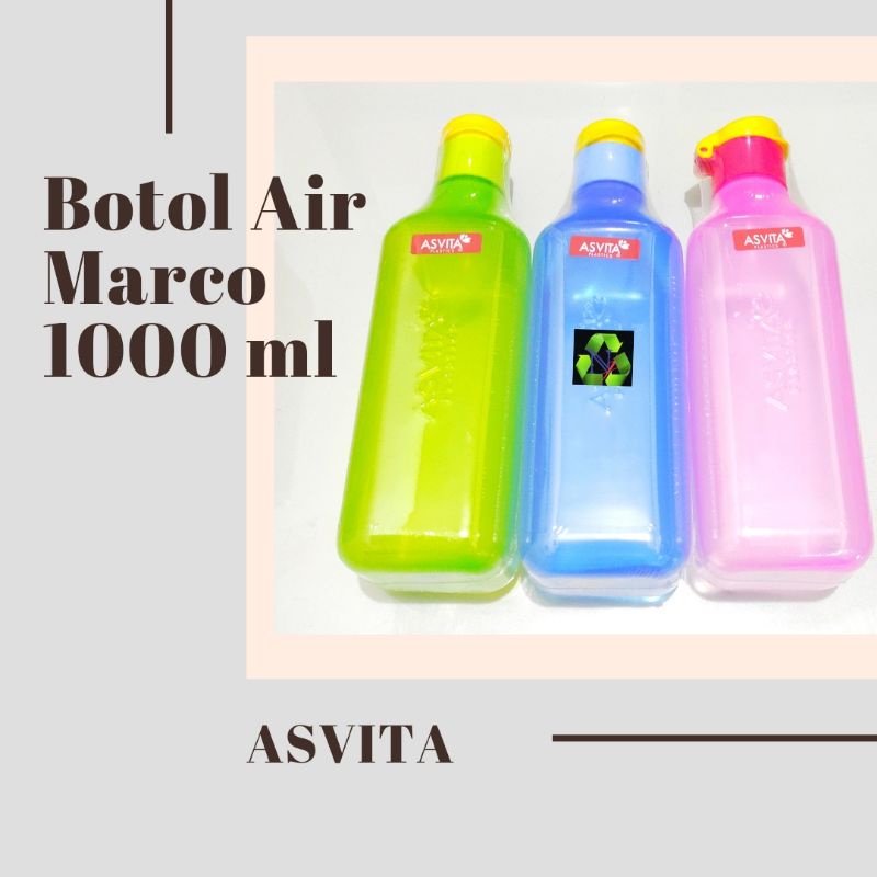 Botol Air/Botol Minum Marco 1000 ml Asvita