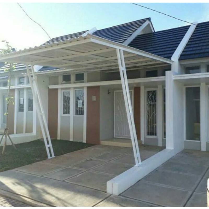 kanopi rangka holo besi atap alderon