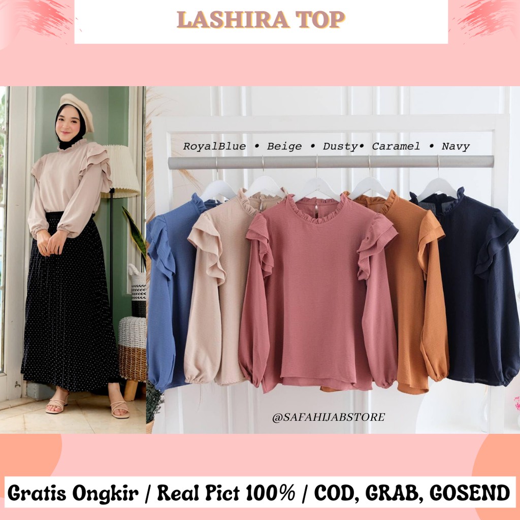 LASHIRA TOP / ALILA TOP / ATASAN / BLOUSE WANITA / ATASAN KERJA