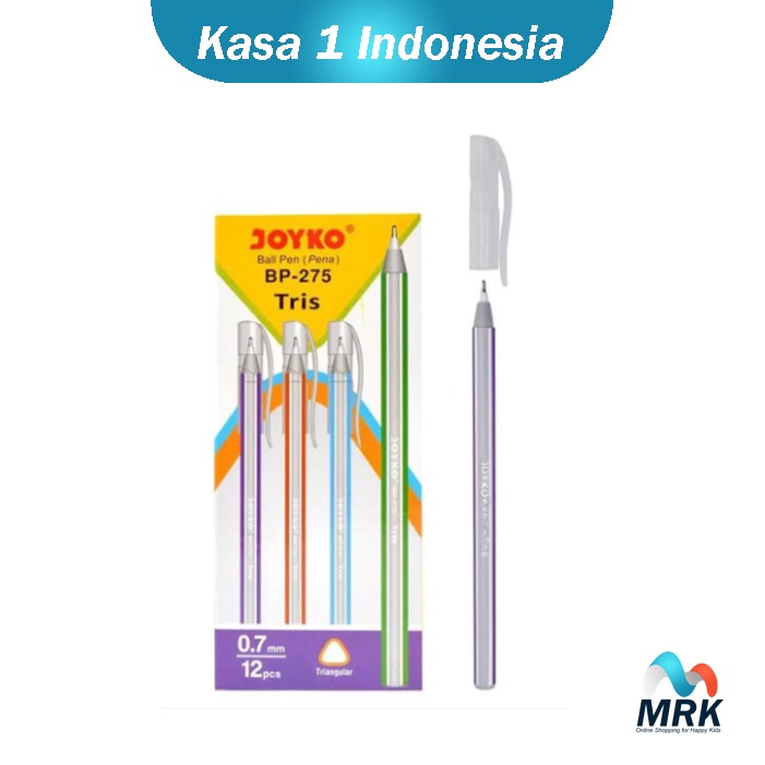 

4 PCS Pulpen Joyko Tris Pen 0.7 mm