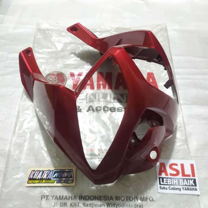 Tameng depan nouvo z merah maroon original legshield depan nouvo z merah maroon original