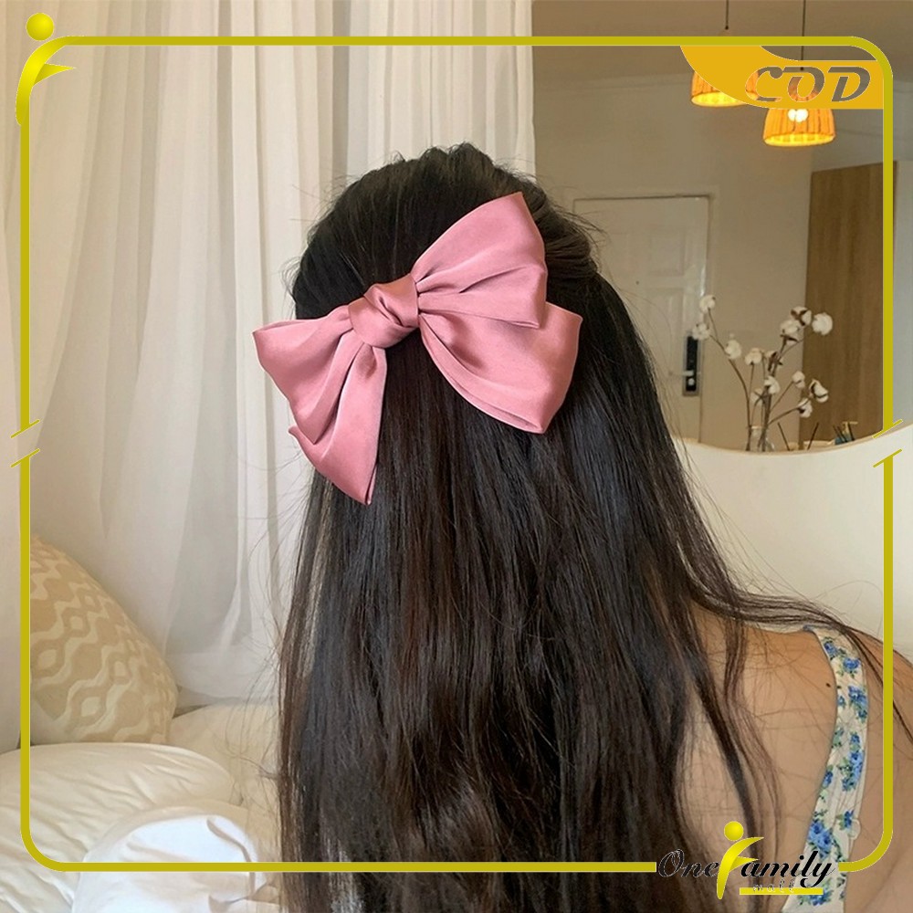 ONE-C160 Ikat Rambut Pita Besar Kuncir Rambut Hairband Aksesoris Wanita Kunciran Rambut Korea Style-2