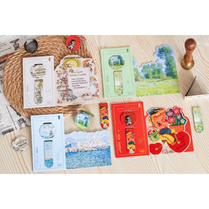 

Bookmark/ Pembatas Buku Magnet Oil Painting